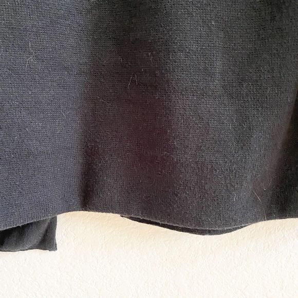 Banana Republic Milano Stitch Open Front Sweater Cardigan Women's Small Black - Picture 7 of 8